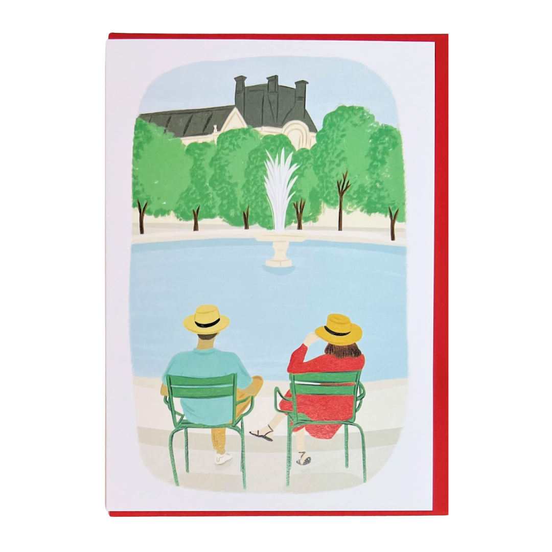 Card - Couple in the Park