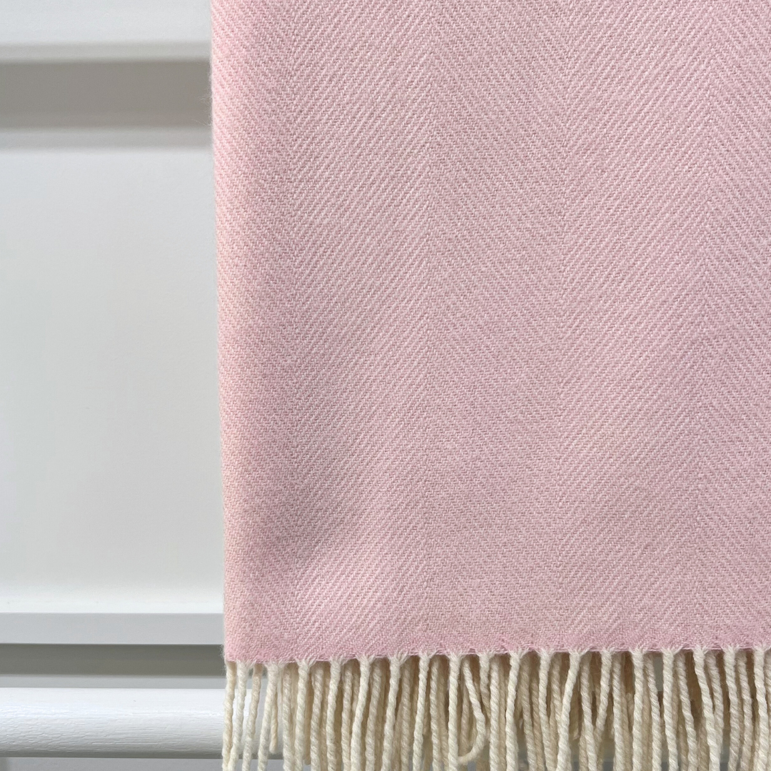 Lambswool Throw - Candy Floss