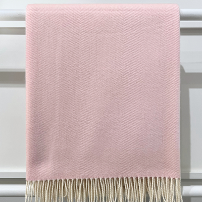 Lambswool Throw - Candy Floss