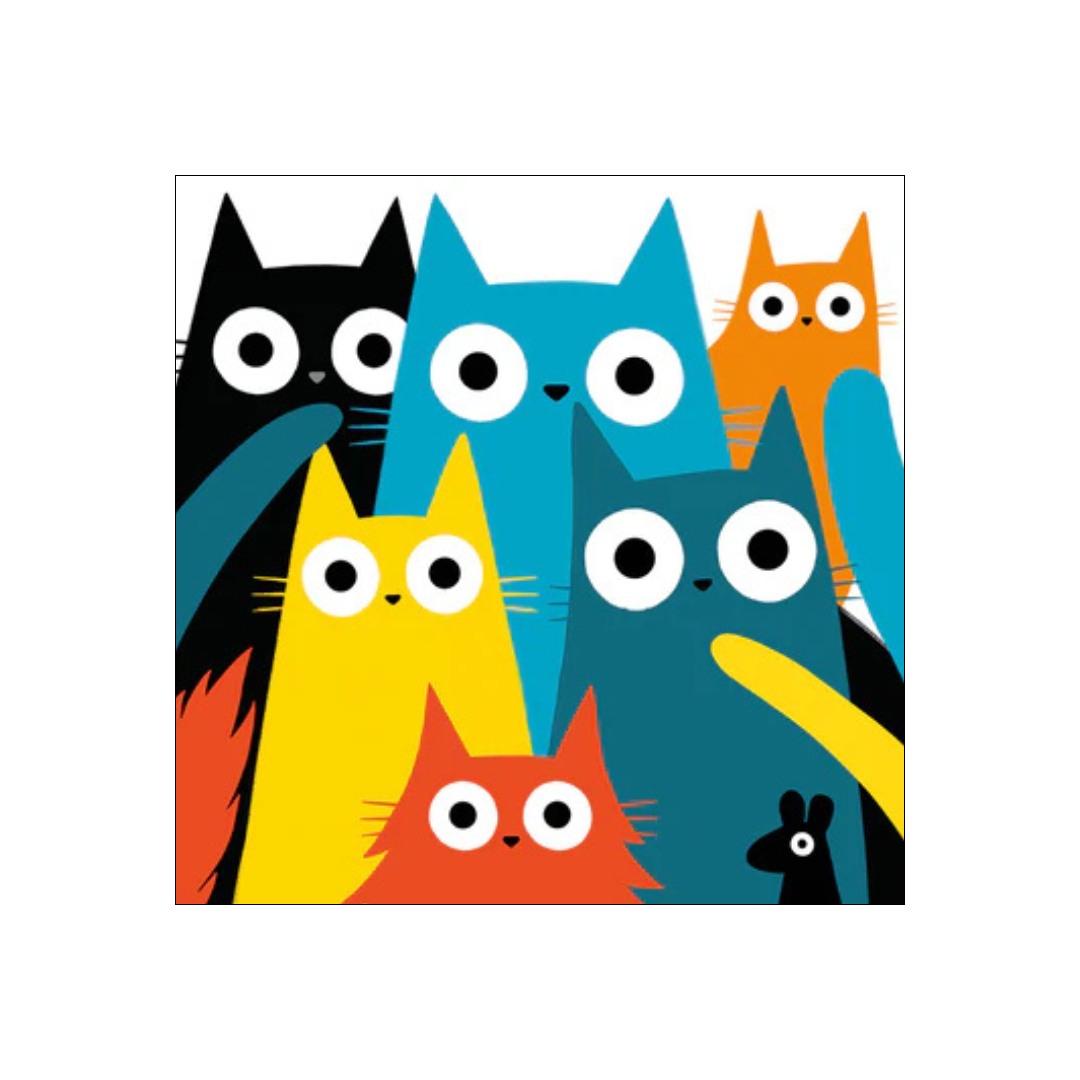 Card - Cats & Mouse