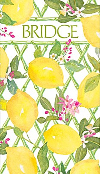 Bridge Score Pad - Limoncello