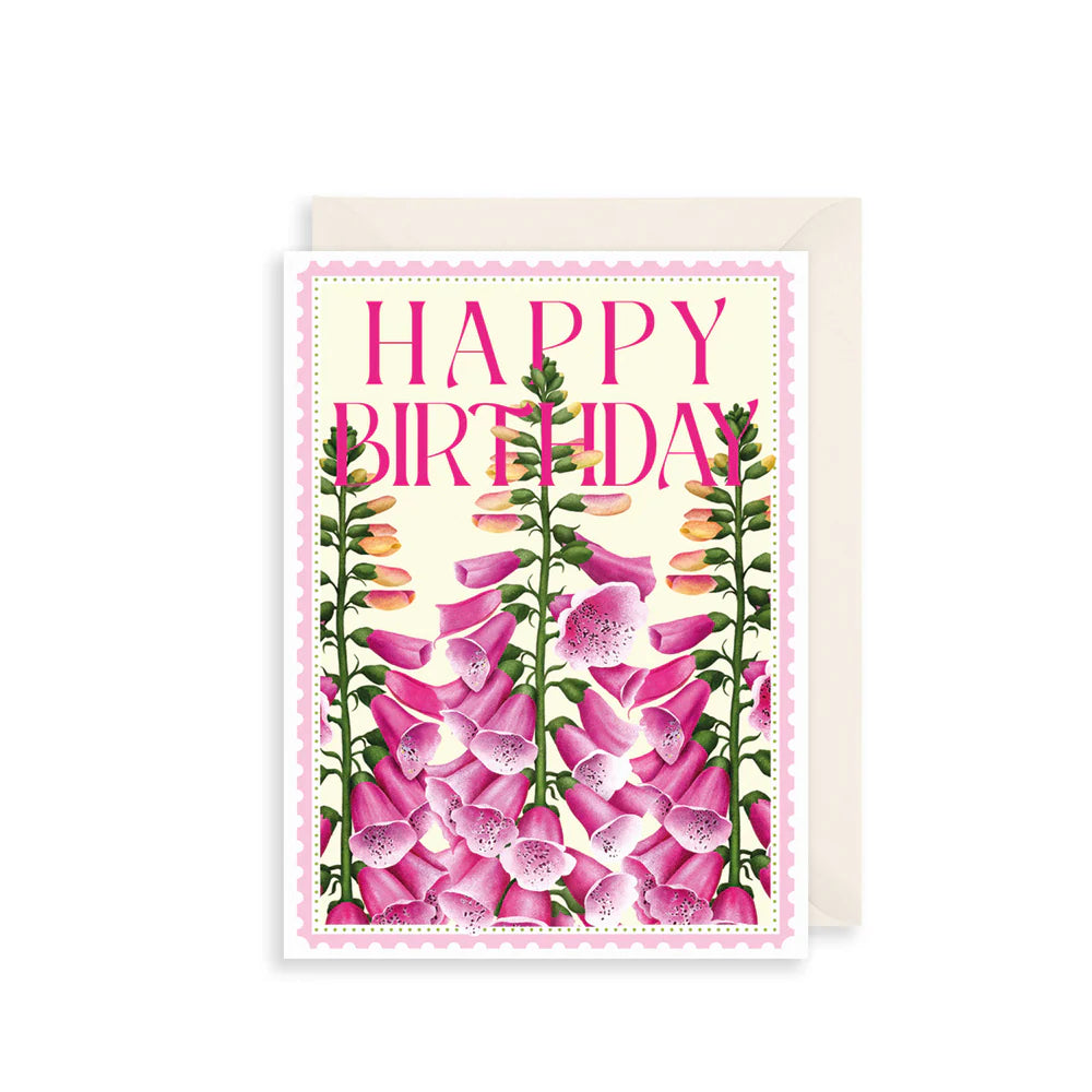 Card - Birthday Foxglove