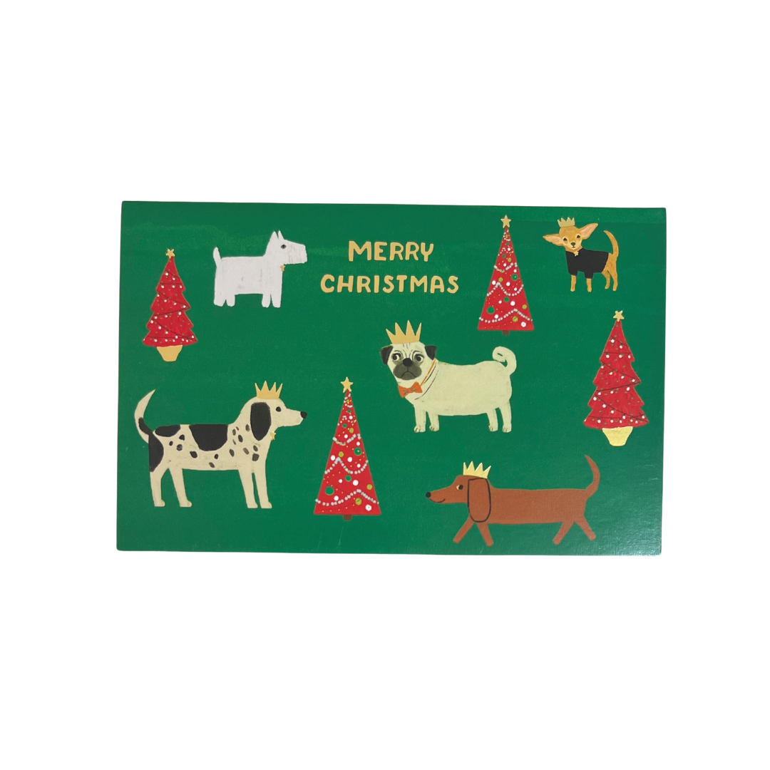 Christmas Card - Christmas Dogs With Hats