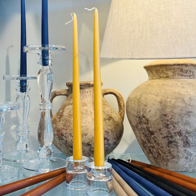 Set of 2 Candles - Golden Yellow