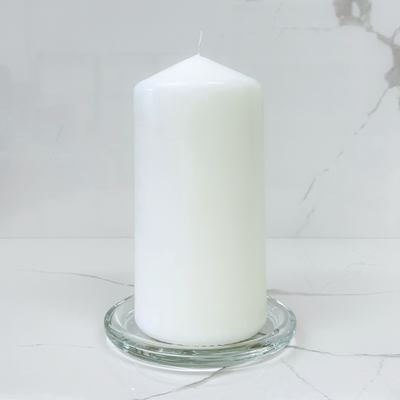 Candle White 20cm x 10cm