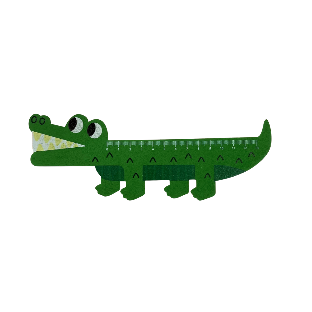 Wooden Ruler - Crocodile