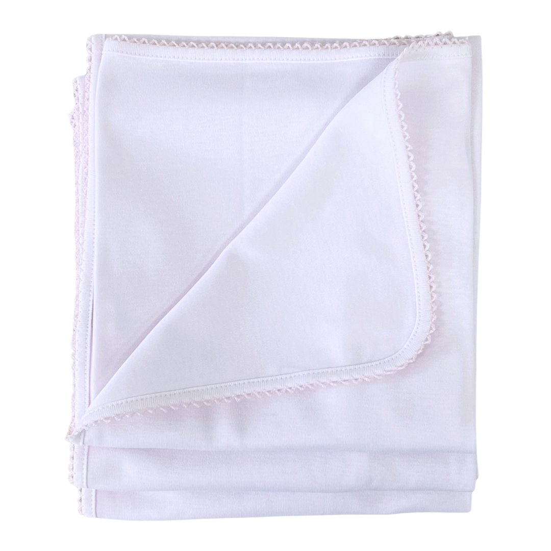 Cotton Wrap - Pink With Pink Trim