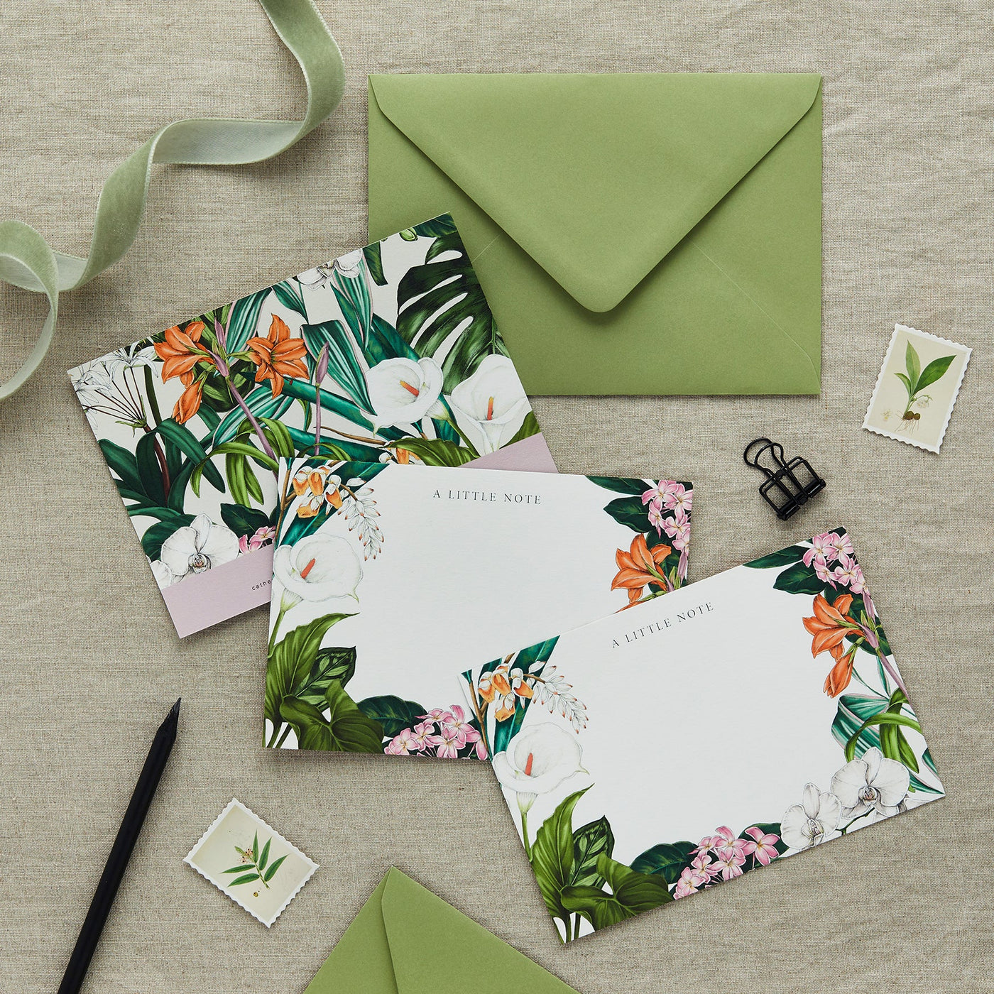 Notecard & Envelope Set - Palm House