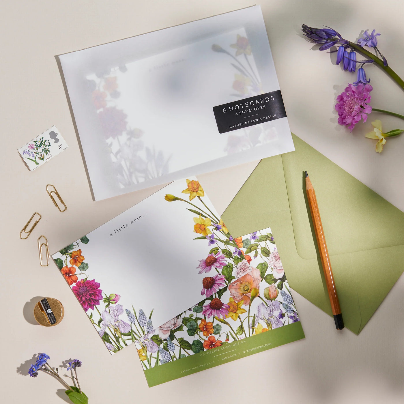 Notecard & Envelope Set - Bountiful Blooms