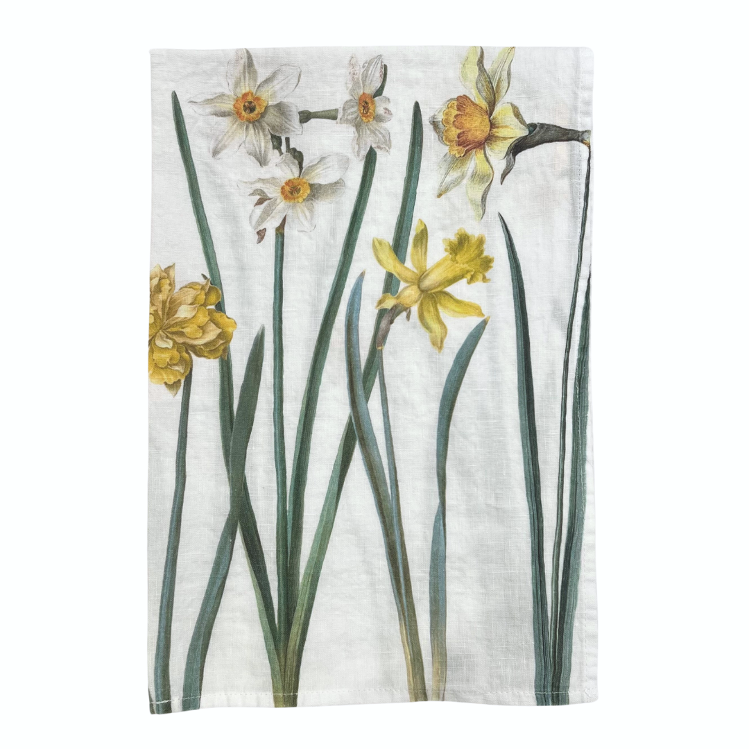 Linen Tea Towel - Daffodil