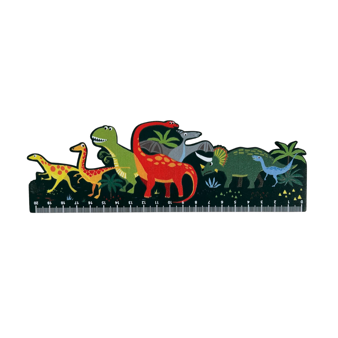Wooden Ruler - Dinosaurs