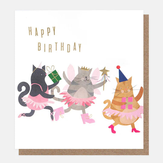 Card - Birthday Fairy Cats