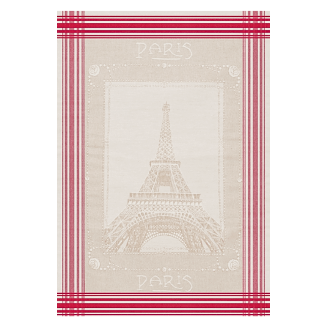 Cotton Jacquard Tea Towel - Eiffel Tower