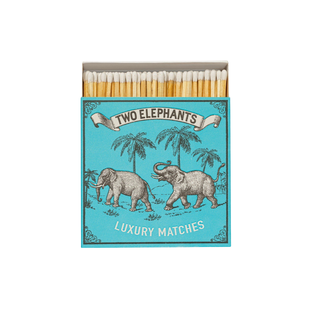 Square Matchboxes - Two Elephants