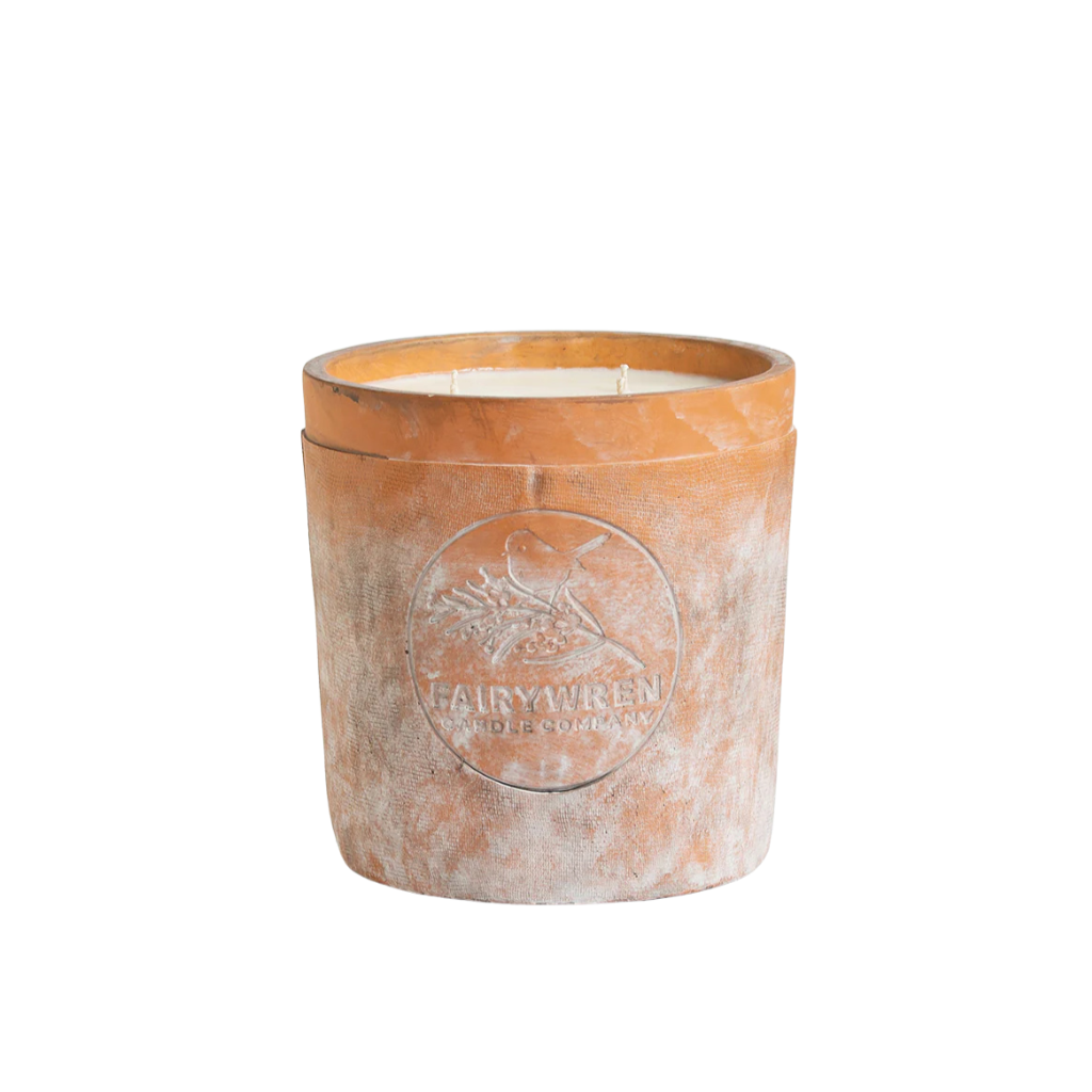 Terracotta Scented Candle - Gardenia