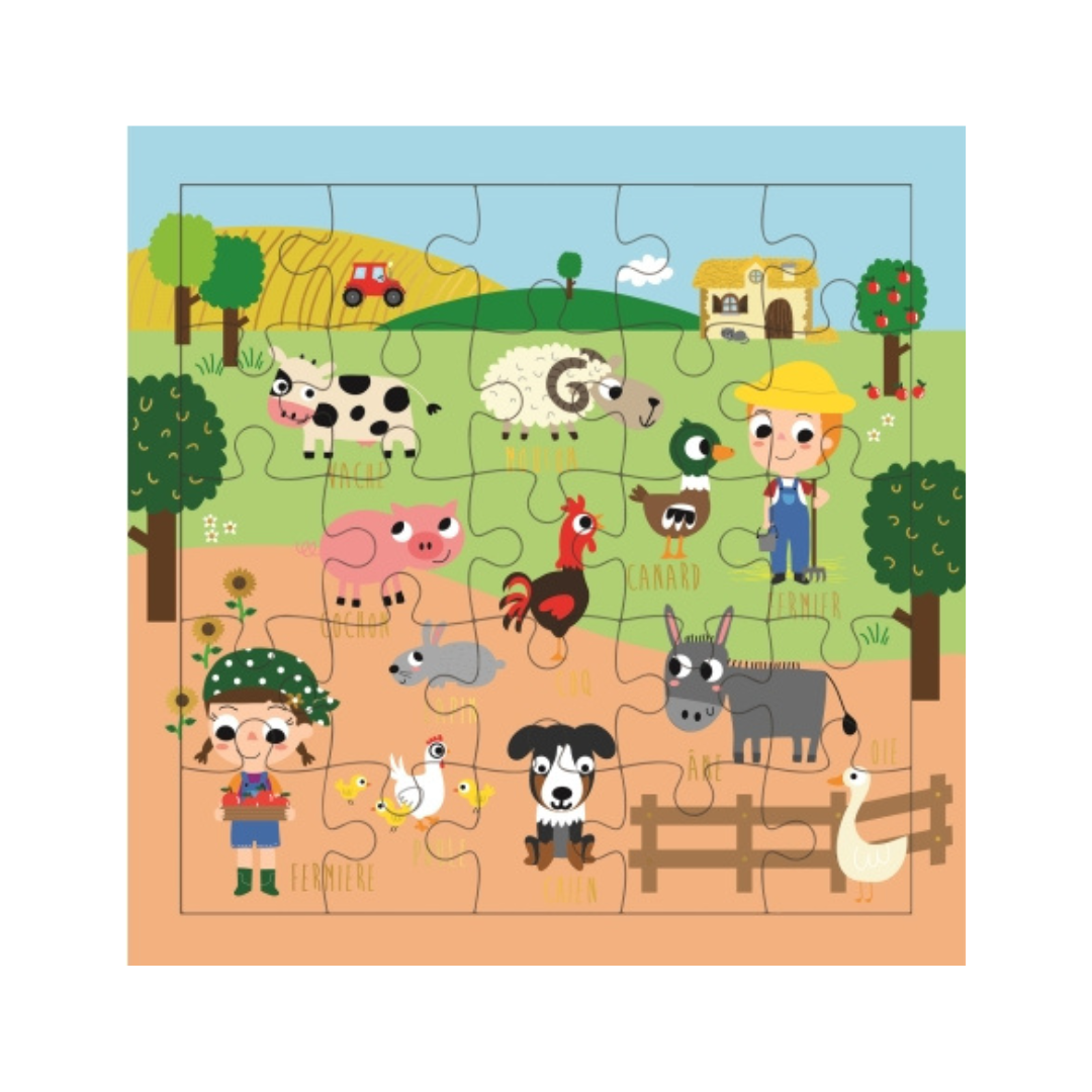 Farm Puzzle Birthday card