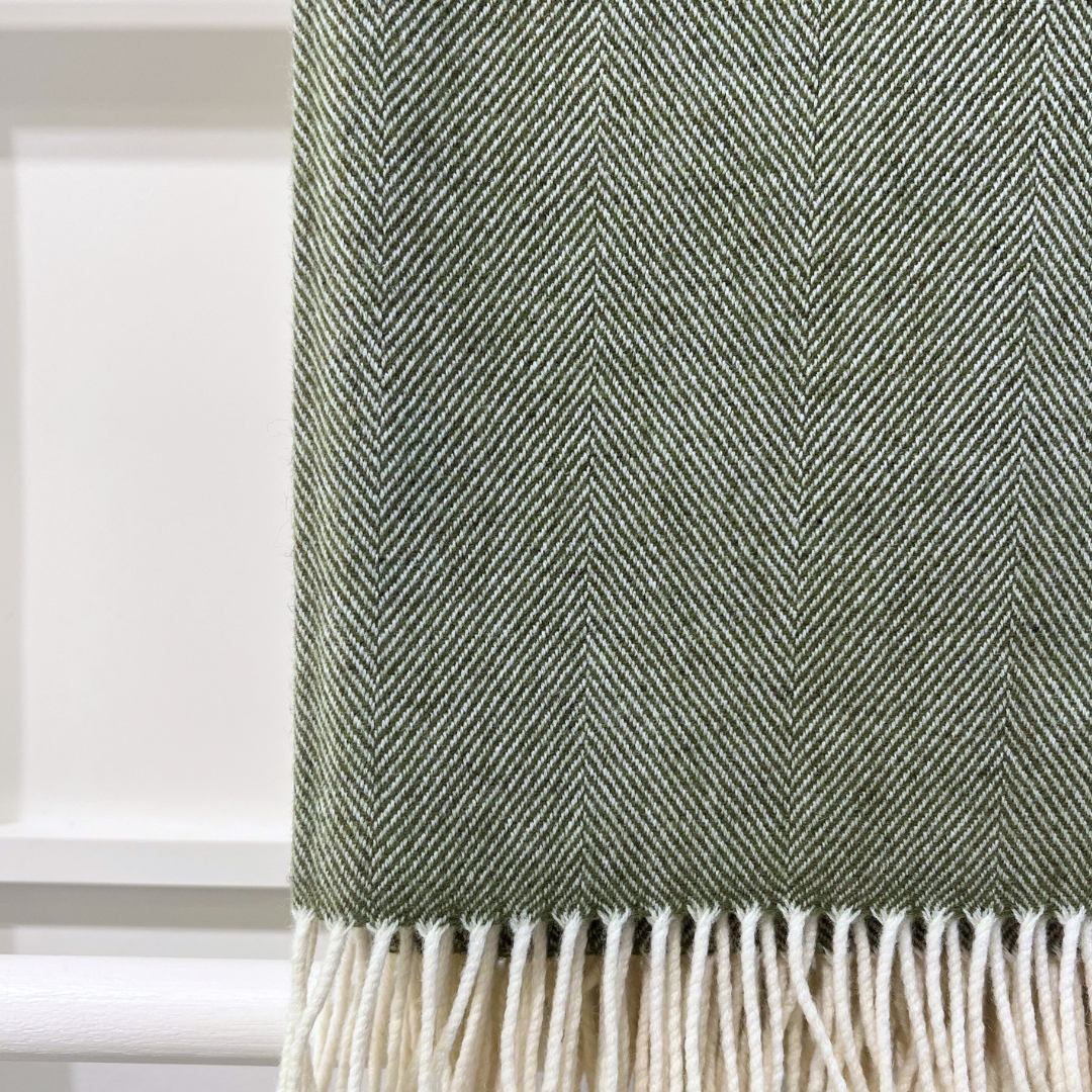 Lambswool Throw - Fern