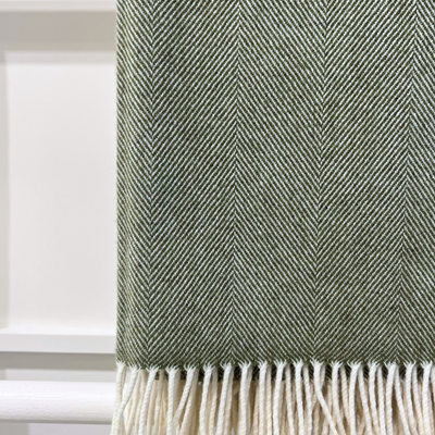 Lambswool Throw - Fern