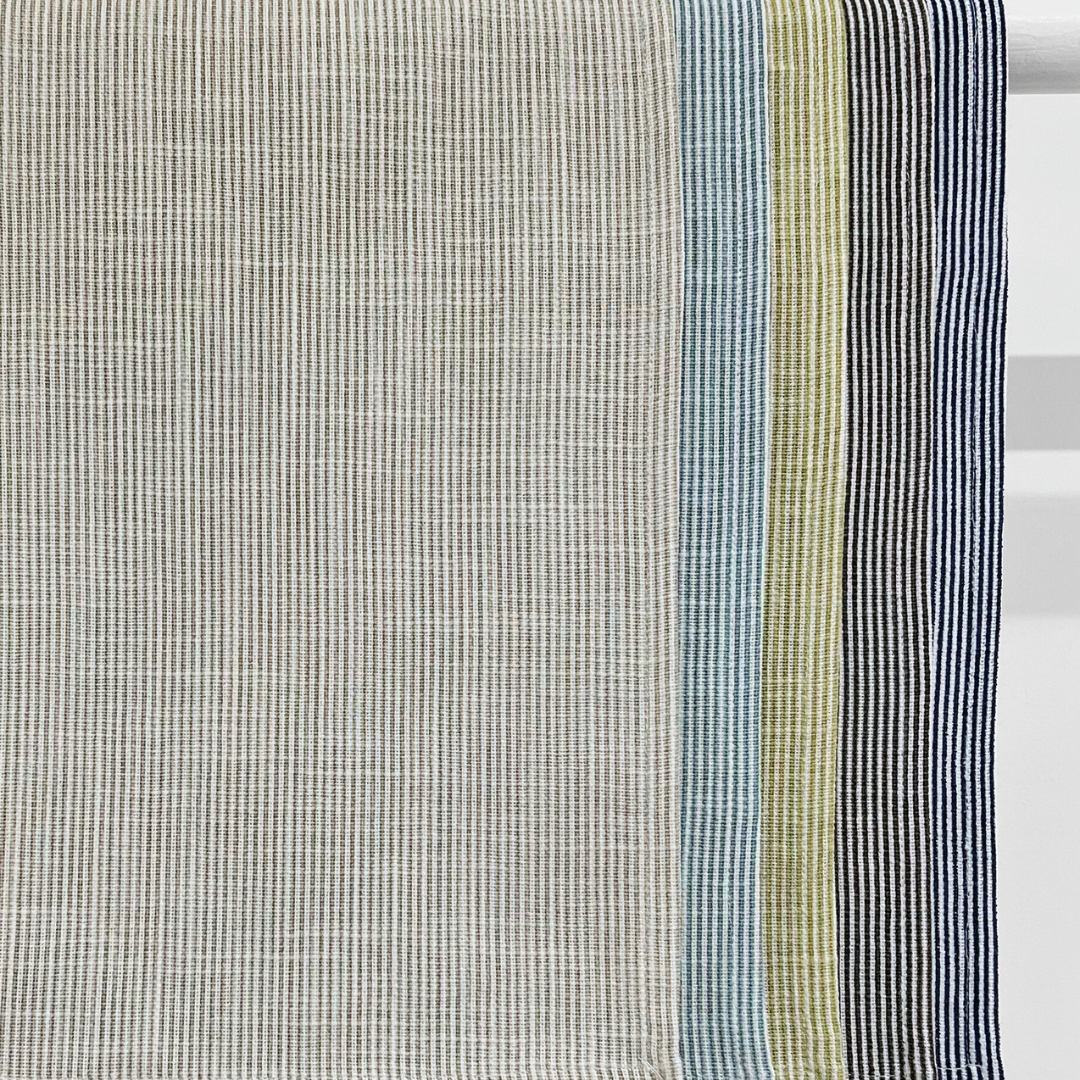 Cotton Fine Stripe Placemat - Beige