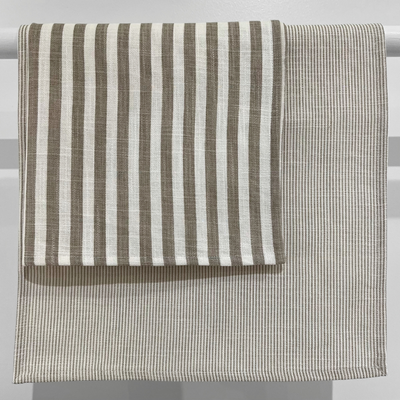 Cotton Fine Stripe Placemat - Beige