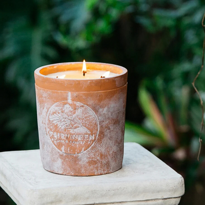 Terracotta Scented Candle - Sweet Pea & Jasmine