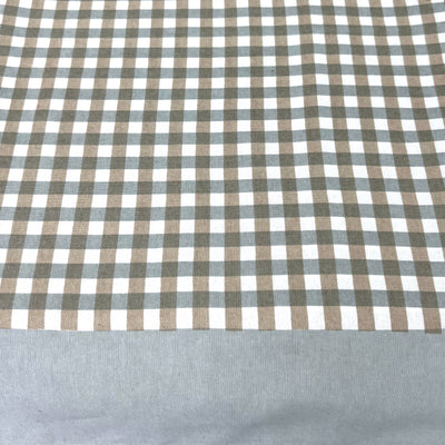 Check Table Cloth - Beige & Grey