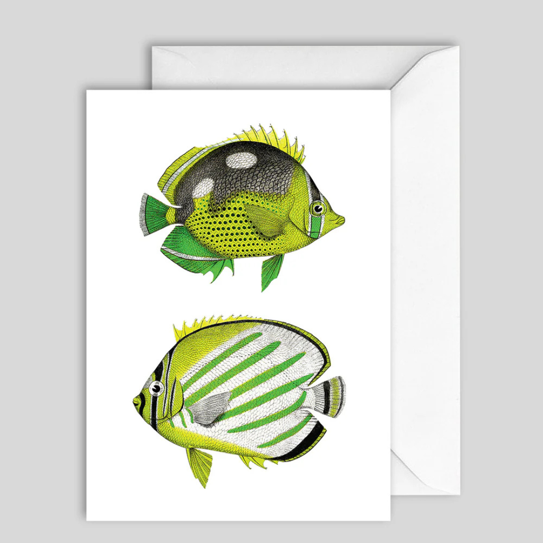 Card Oceanology Green Fish