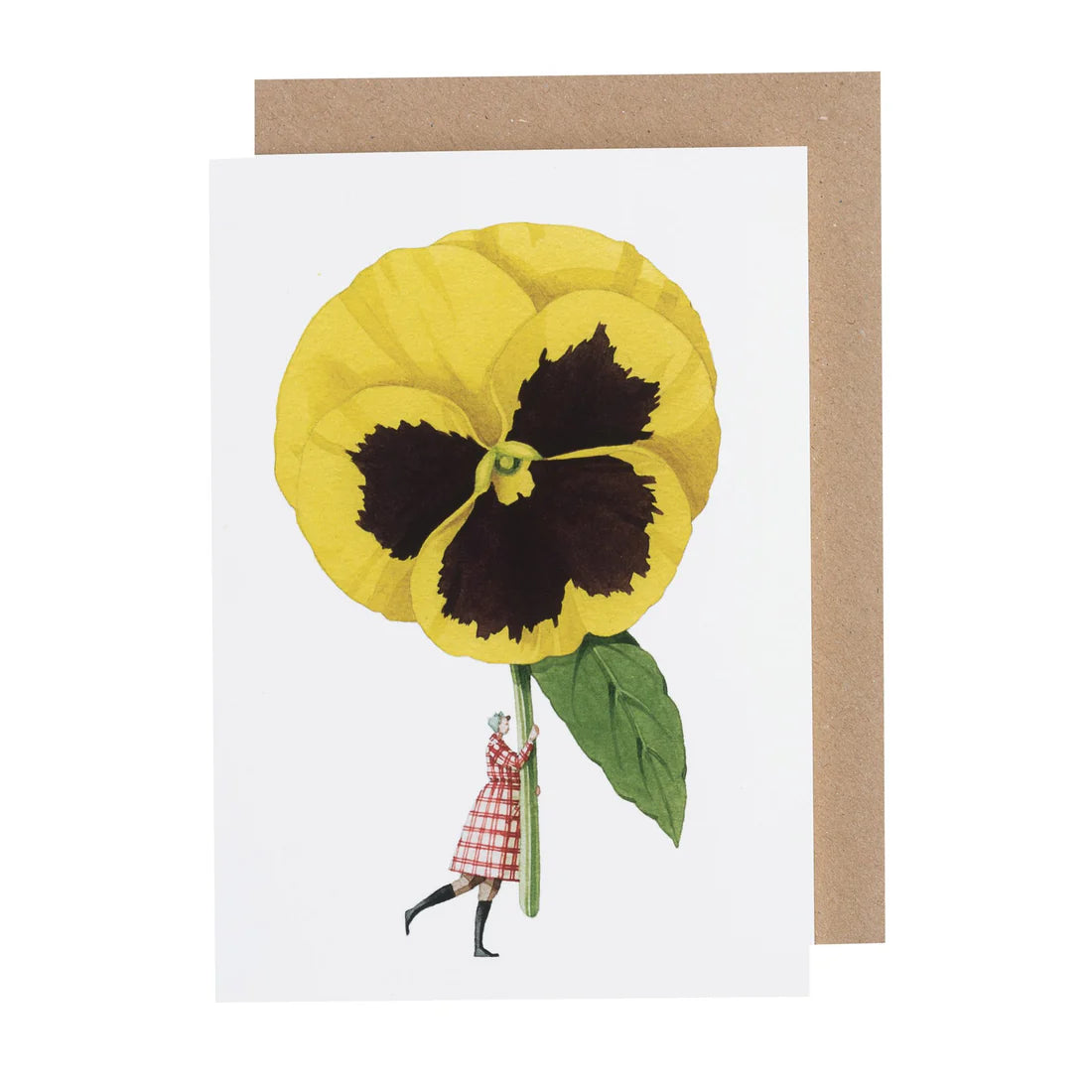 Card - Yellow Pansy