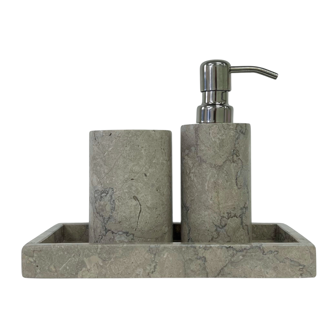 Stone Toothbrush Holder - Grey