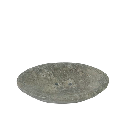 Stone Oval Soap Dish - Grey