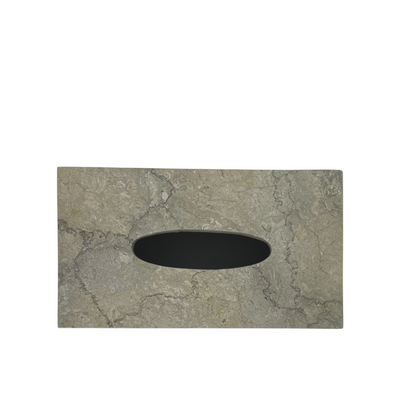 Stone Rectangle Tissue Box - Grey (Instore only)