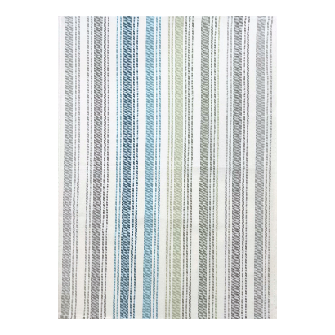 Tea Towel - Blue Multi Stripe Woven
