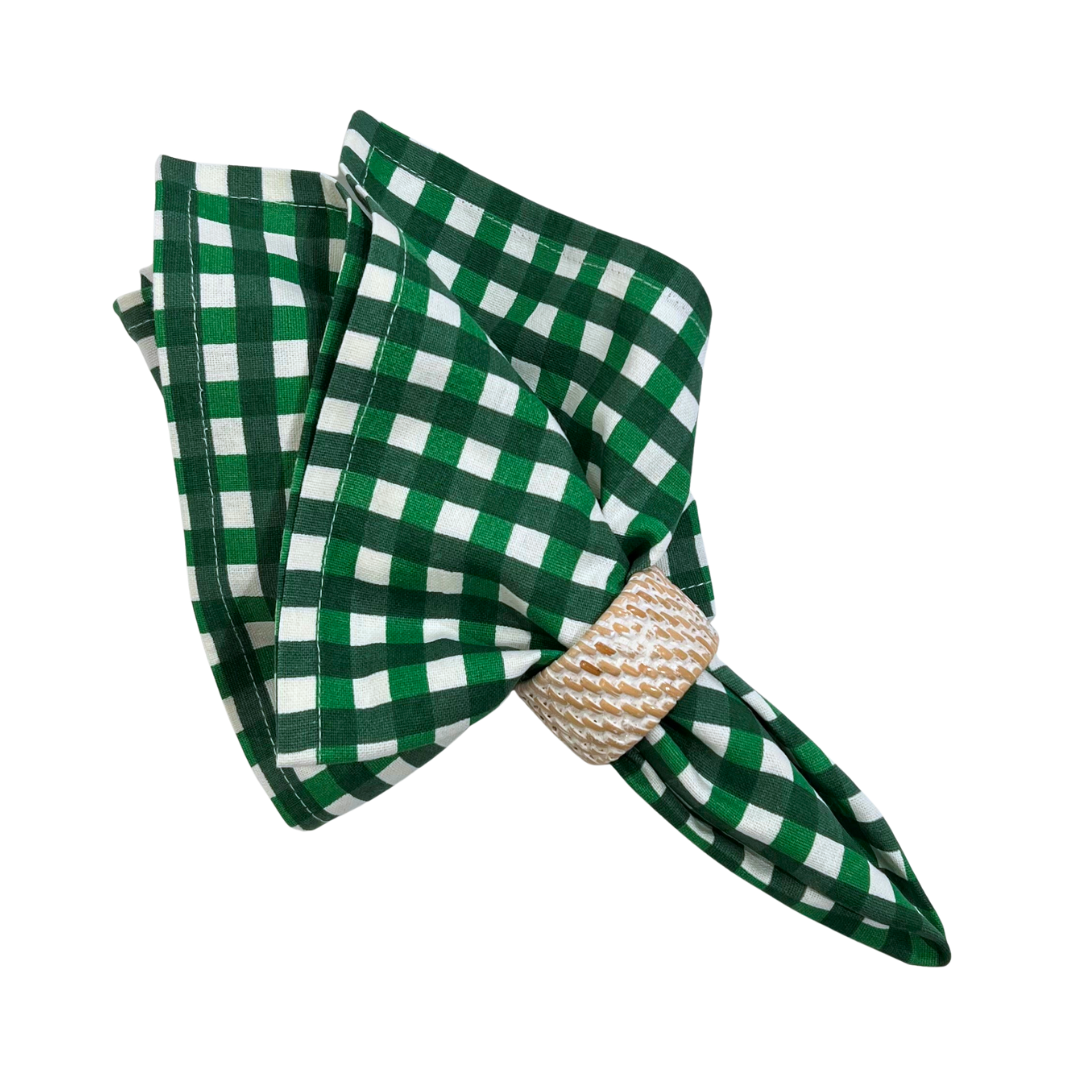 Check Napkin - Green & Light Green