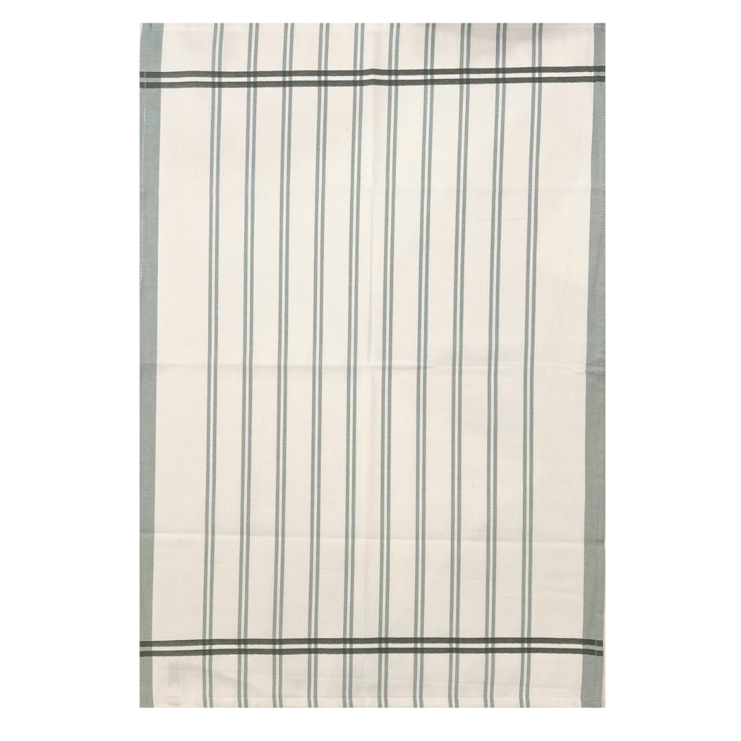 Tea Towel - Green Stripe Woven