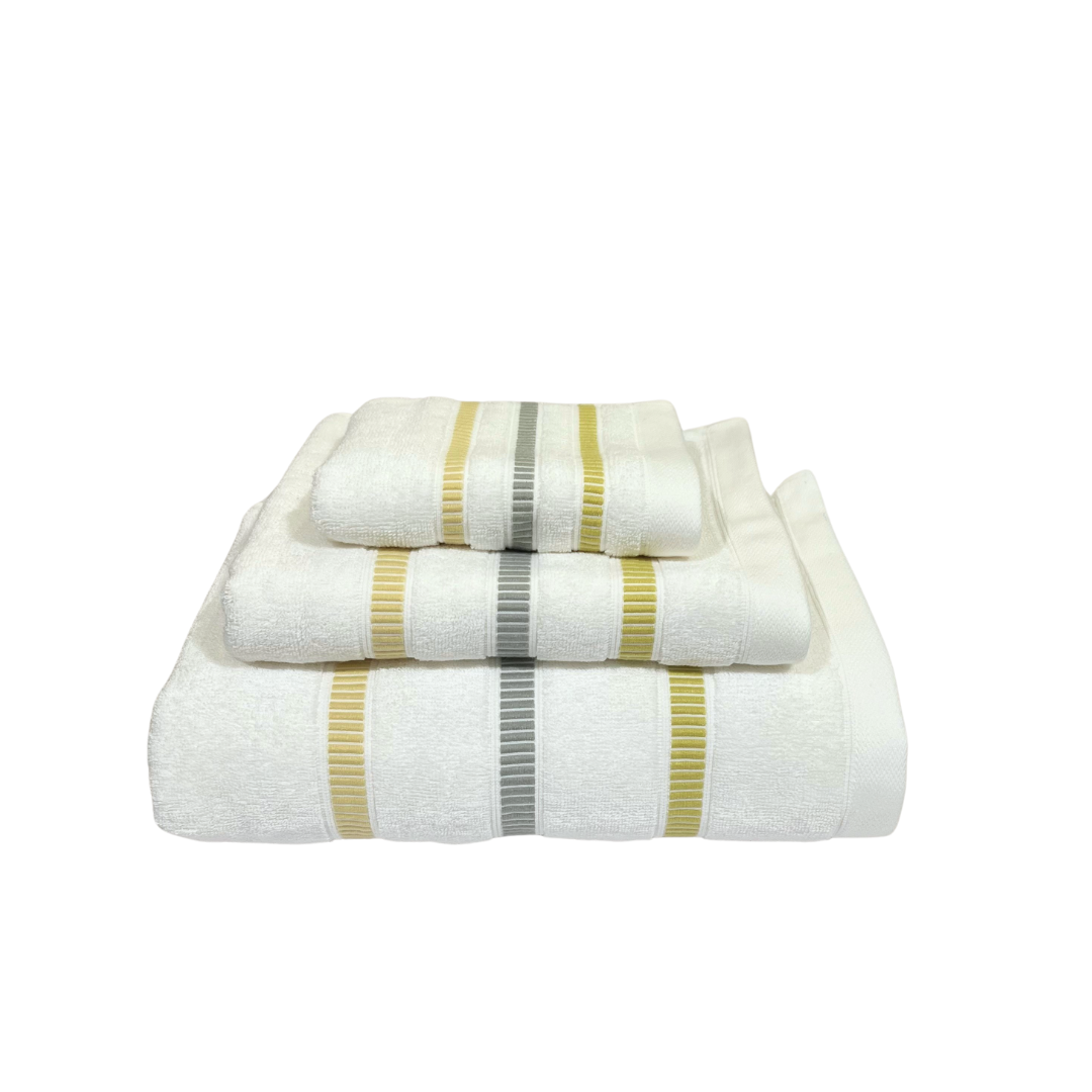 Guest Towel - Green Stripe