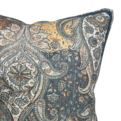 Paisley Cushion - Grey Multi