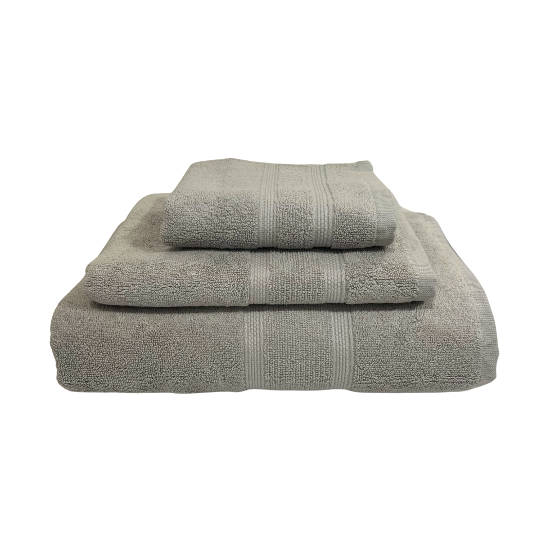 Bath Sheet - Grey Self Stripe