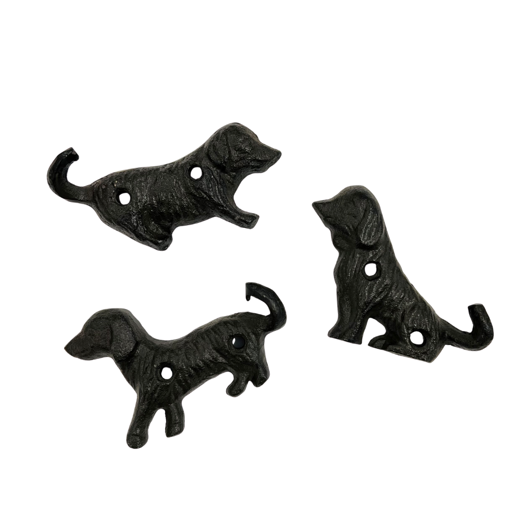 Cast Iron Dog Hook - Pouncing