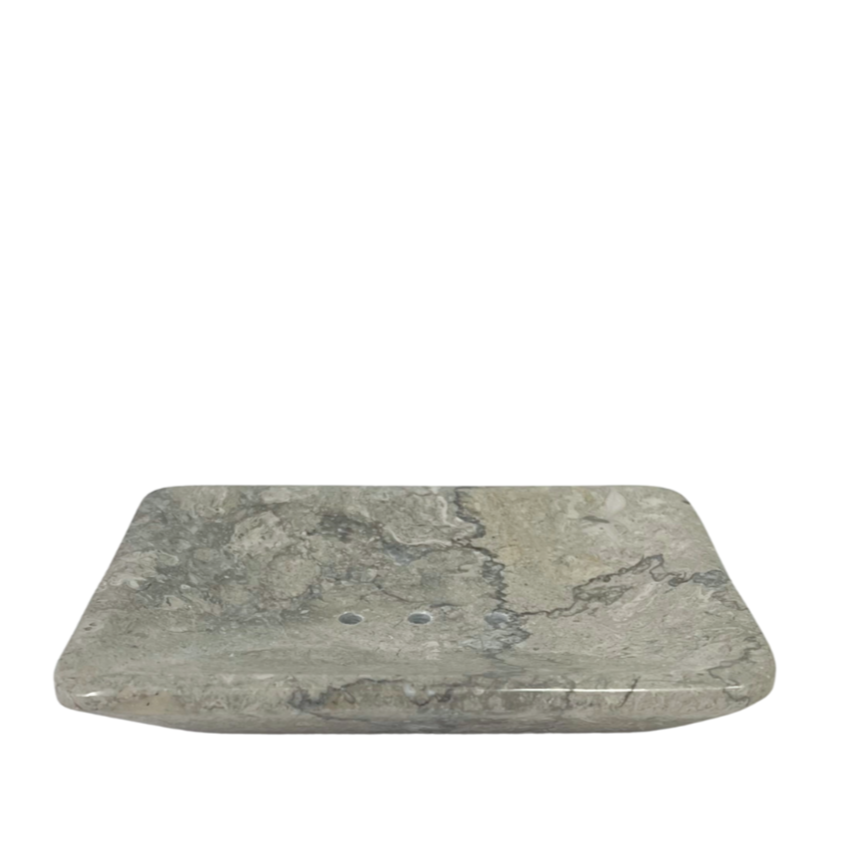 Stone Rectangle Soap Dish - Grey (Instore only)