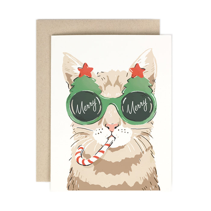 Christmas Card - Merry Merry Cat