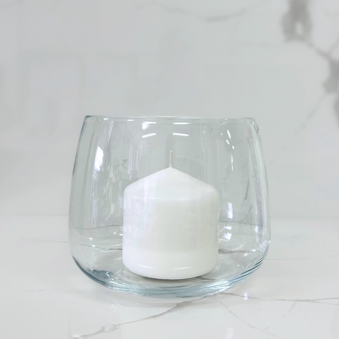 Glass Vase/Candle Holder - Medium
