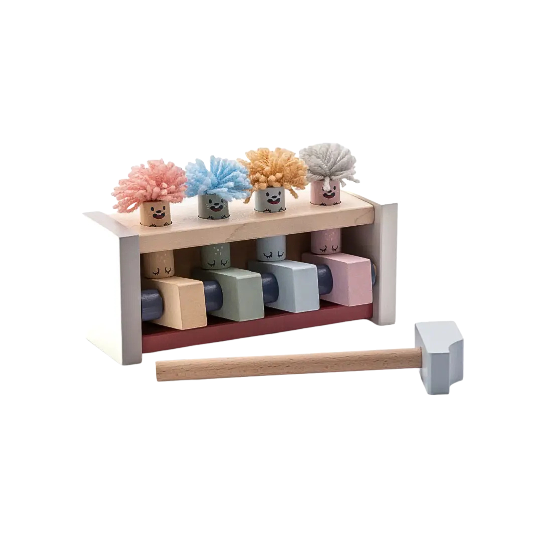 Wooden Pop-Up Clowns
