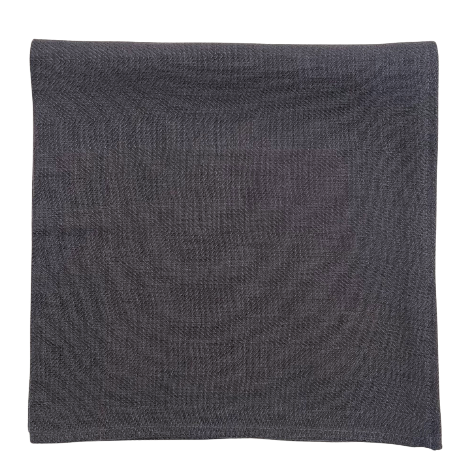 Herringbone Linen Napkin - Slate