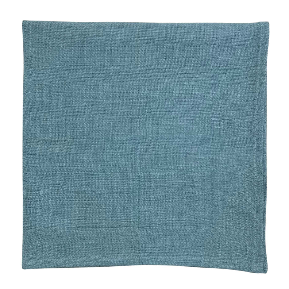 Herringbone Linen Napkins - Blue