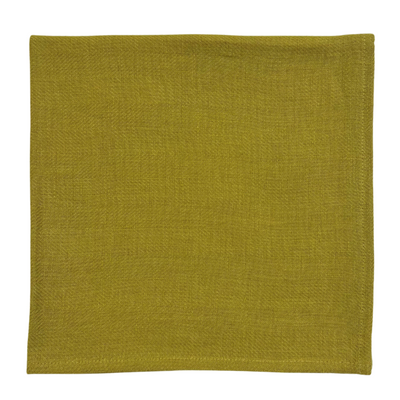 Herringbone Linen Napkin - Citrine
