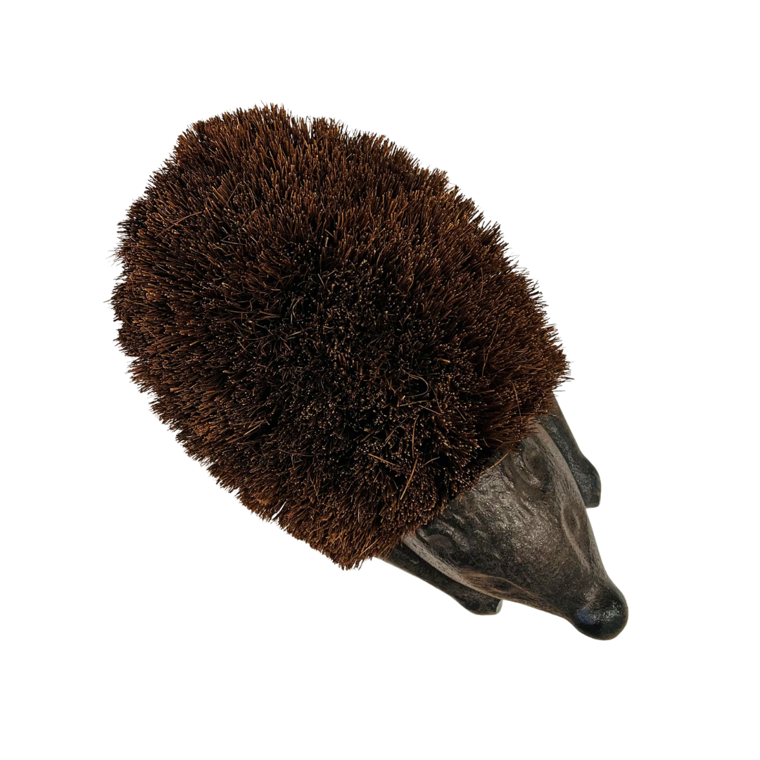 Cast Iron Hedgehog Shoe Brush