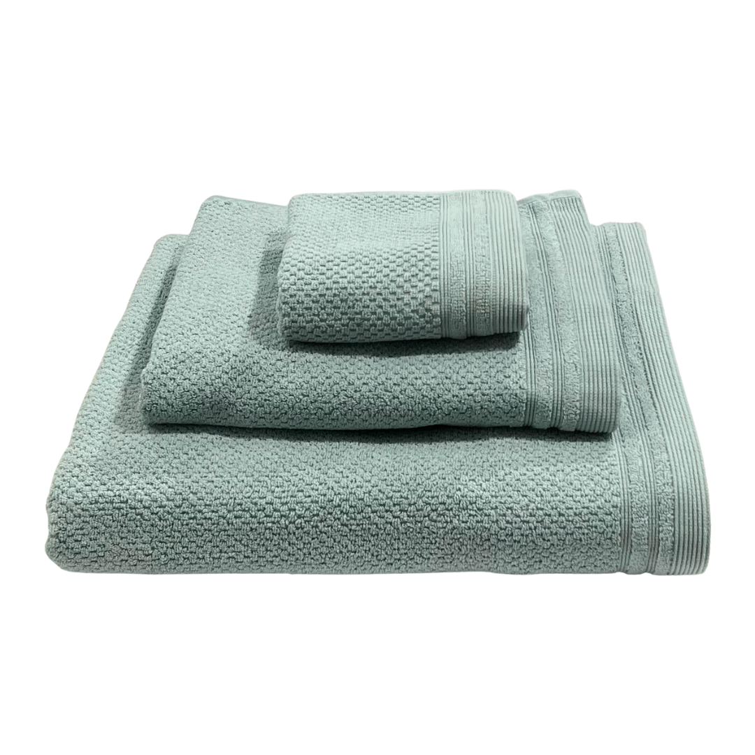 Hand Towel - Honeycomb Sea Green