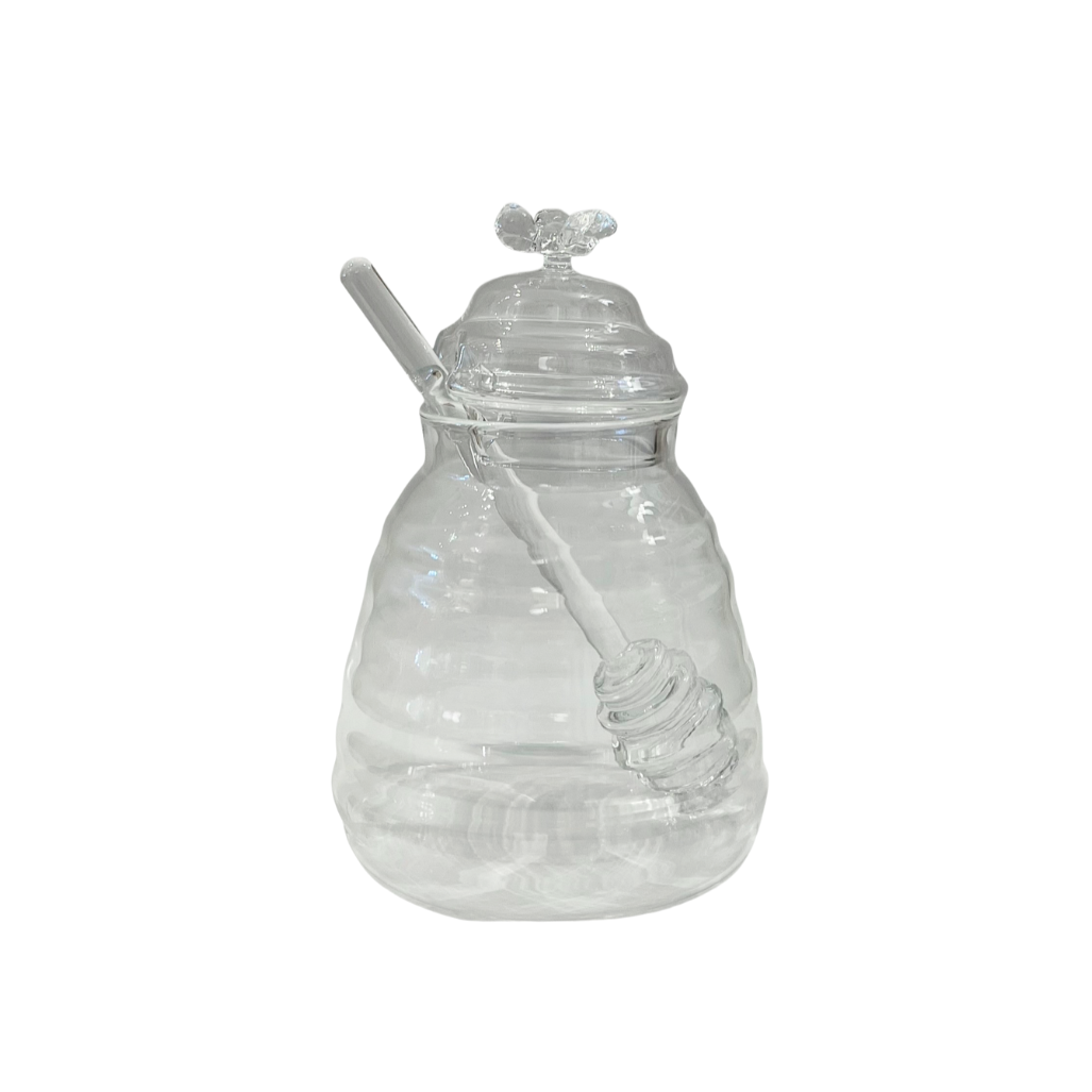 Glass Honey Pot with Dipper (available in-store only)