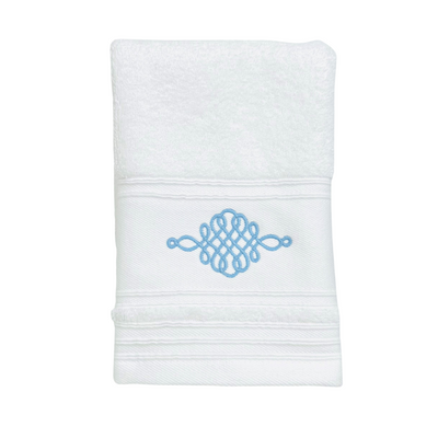 Hand Towel - Light Blue Monogram