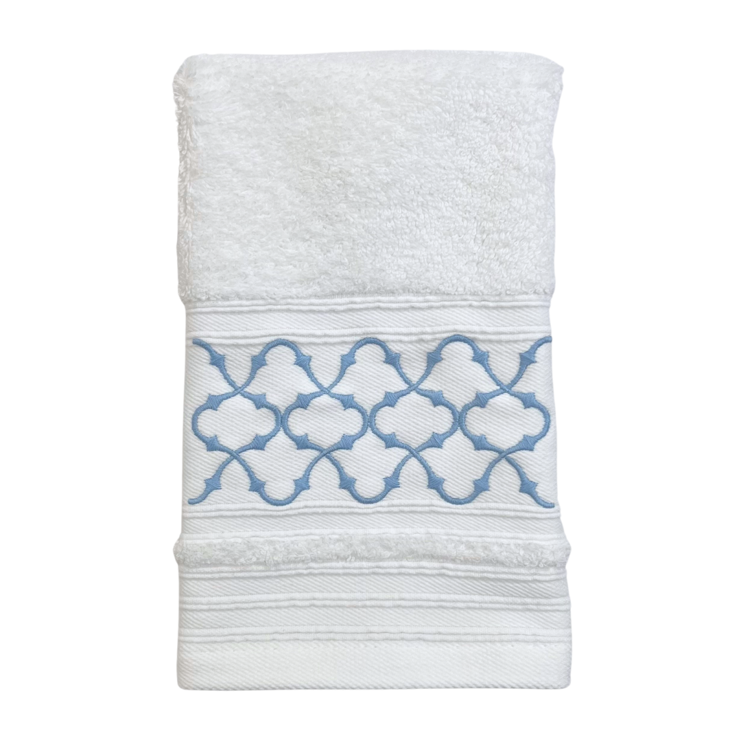 Hand Towel - Blue Trellis
